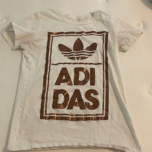 White Adidas shirt
